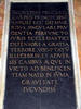 Rodolfo Pio da Carpi, Grabmal SS. Trinità dei Monti, Inschrift