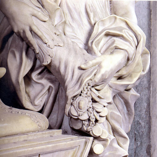 Leo XI., Grabmal S. Pietro in Vaticano, Abundantia Detail