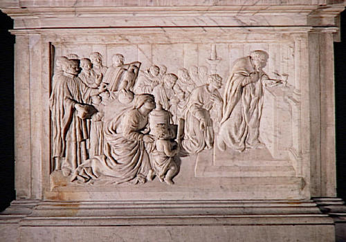 Pierre de Bérulle, Grabmal Convent des Grandes Carmélites, Relief