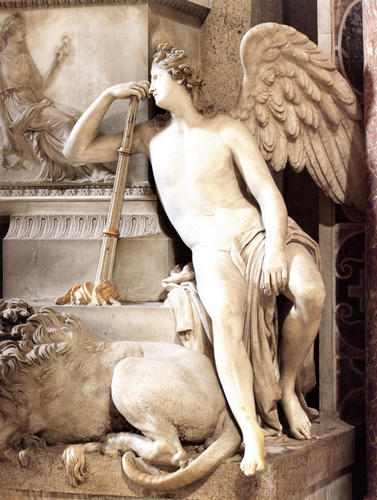 Clemens XIII., Grabmal S. Pietro in Vaticano, Genius