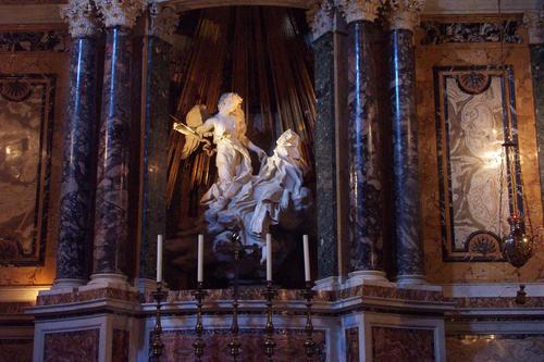 Federico Cornaro (Corner) d. J., Grabmal S. Maria della Vittoria, Verzückung der hl. Theresa