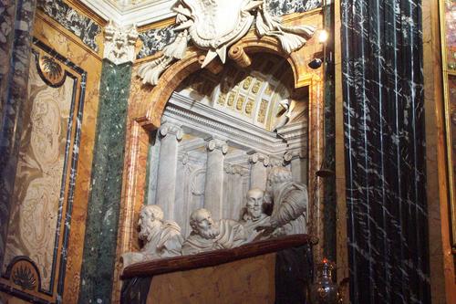 Federico Cornaro (Corner) d. J., Grabmal S. Maria della Vittoria, Kardinalsfigur u. A.