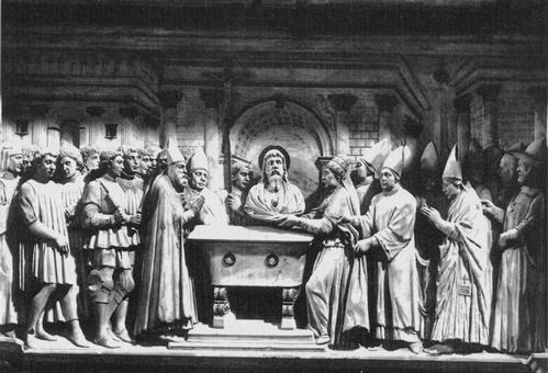Pius II., Grabmal S. Andrea della Valle, Detail