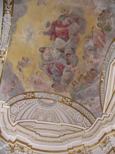 Fausto Poli, Grabmal S. Crisogono in Trastevere, Standort, Poli-Kapelle, Decke