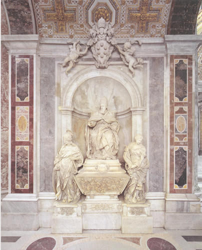 Leo XI., Grabmal S. Pietro in Vaticano, Gesamtansicht