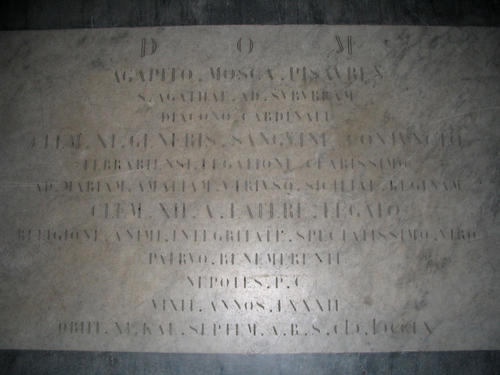 Agapito Mosca, Grabmal S. Maria della Concezione, Gesamtansicht