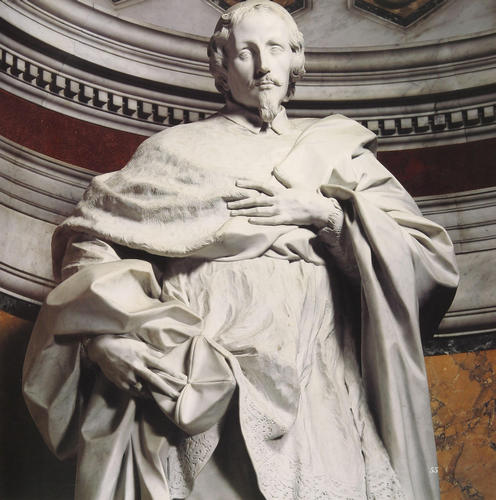 Neri Corsini d. Ä., Grabmal S. Giovanni in Laterano, Kardinalsstatue Detail