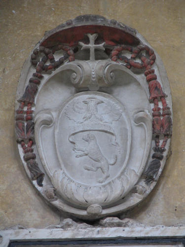 Pietro Bertano, Grabmal S. Sabina, Wappen