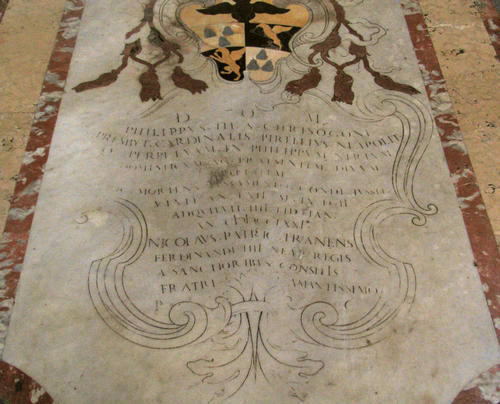 Filippo Maria Pirelli, Grabmal S. Maria in Vallicella, Inschrift