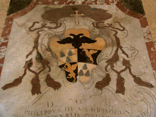 Filippo Maria Pirelli, Grabmal S. Maria in Vallicella, Wappen