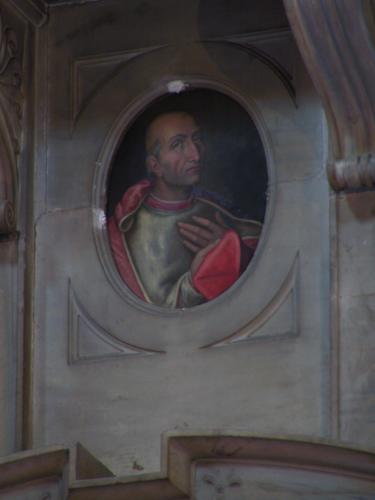 Raffaele Riario-Sansoni, Grabmal SS. Apostoli, Porträt