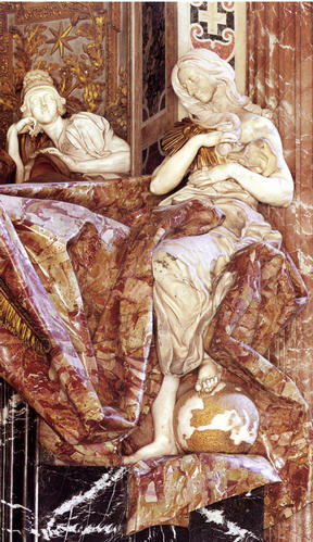 Alexander VII., Grabmal S. Pietro in Vaticano, Veritas
