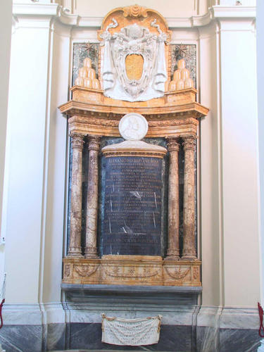 Volumino Bandinelli, Grabmal S. Giovanni in Laterano (unter dem Grabmal von Alexander III.)